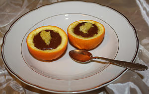 Orangenpudding