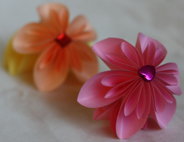 Origami blume basteln