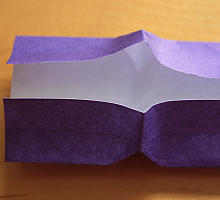 Origami-Herz-als Lesezeichen