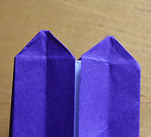 Origami-Herz-als Lesezeichen