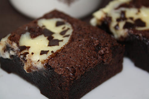 Brownies mit Frischkäse-Topping