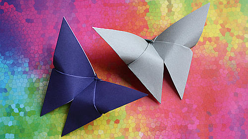 Origami-Schmetterlinge