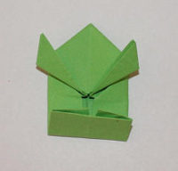 【Origami Frosch falten】 Hüpfende Papierfrösche basteln