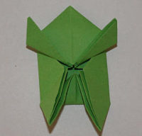 【Origami Frosch falten】 Hüpfende Papierfrösche basteln
