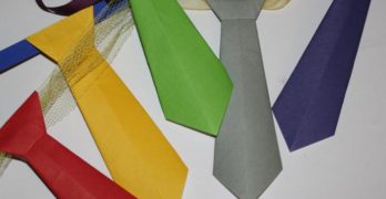 Krawatten aus Papier falten