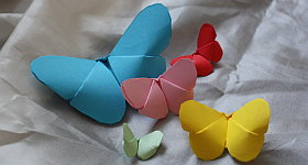 Schmetterlinge aus Papier basteln
